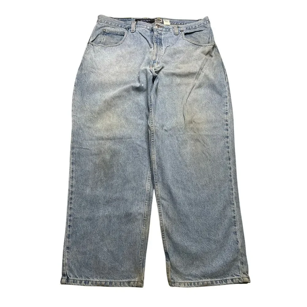 Vintage 90s ANCHOR BAGGY LIGHT BLUE DENIM JEANS‎ SZ 42X30 fits 29x29 Y2K